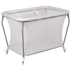 Манеж Polini kids Classic Горошек, серый