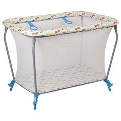 Манеж Polini kids Classic Собачки, бирюзовый