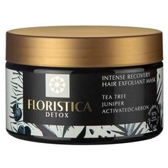 Floristica Detox Маска-эксфолиант для всех типов волос восстановление, укрепление чайное дерево, можжевельник, активированный уголь, 250 мл