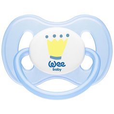 WeeBaby ортодонт. соска-пустышка BUTTERFLY, с рождения, синий