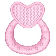 WeeBaby Силиконовый Массажер для десен в форме Сердечка, Розовый