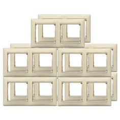 Рамка 2поста Legrand Valena, слоновая кость (набор из 10 штук)