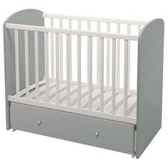 Кроватка детская Polini kids Sky 745, с ящиком, серый