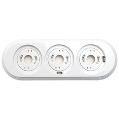 Рамка пластиковая АБС 3-я, цвет Белая Edisel