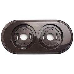 Рамка пластиковая АБС 2-я цвет Коричневый (упаковка 2 шт) Edisel