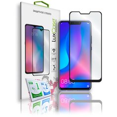Защитное стекло для Huawei Nova 3 / на Хуавей Нова 3 / 2.5D / Полноклеевое / Черная рамка 0,33 мм Lux Case