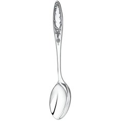 Ложка десертная Пламя посереб. с черн. Кольчугинский мельхиор