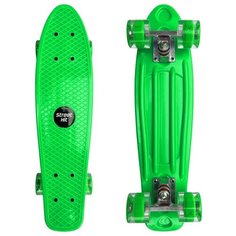 Скейт Cruiser Board Street Hit Зеленый со светящимися колесами