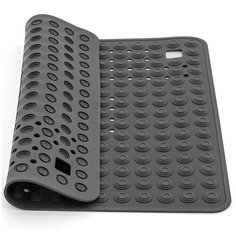 Противоскользящий коврик для душа Tatkraft Detail Black, 60x60 см