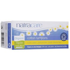Natracare тампоны Regular с аппликатором, 2 капли, 16 шт.
