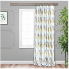 Портьеры Witerra Пальма на ленте 275 см голубой