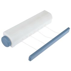 Сушилка для белья Vetta настенная роторная 4 линии, белый/голубой