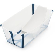 Ванночка Stokke FlexiBath со вставкой синий
