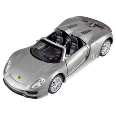 Легковой автомобиль Пламенный мотор Porsche 918 Spyder (870146), 14 см, серебристый