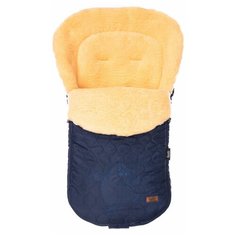 Конверт-мешок Nuovita Polare Pesco меховой 90 см темно-синий
