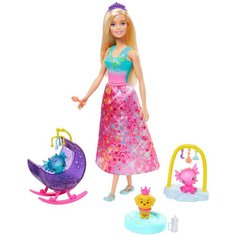 Кукла Barbie Dreamtopia Заботливая принцесса Питомник драконов, GJK51