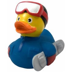 Игрушка для ванной FUNNY DUCKS Сноубордер уточка (1952) синий/желтый/красный