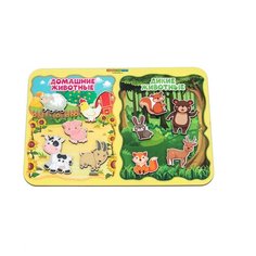 Woodland Сортер на липучках Какая разница? Домашние и дикие животные