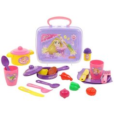 Набор продуктов с посудой Coloma Y Pastor "Принцесса Рапунцель" - "Готовим вместе" 71033 фиолетовый/розовый/желтый