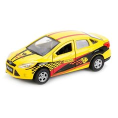 Легковой автомобиль ТЕХНОПАРК Ford Focus Спорт (SB-16-45-S-WB), 12 см, желтый