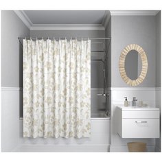 Штора для ванной IDDIS B40P224i11 240х200 белый/бежевый