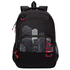 Grizzly Рюкзак (RU-130-4), черный/красный