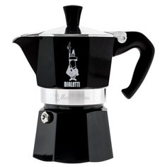 Гейзерная кофеварка Bialetti Moka Express Color (3 порции), черный