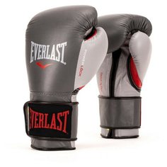 Боксерские перчатки Everlast Powerlock серый/красный 16 oz