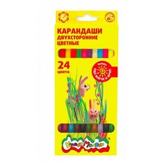 Каляка-Маляка Карандаши цветные двусторонние 24 цвета (КДКМ24)