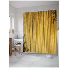 Штора для ванной JoyArty Бамбуковые стебли 180х200 (sc-13721)