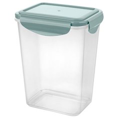 Phibo Контейнер Smart Lock 1.4 л, 10.5x13.5 см, прозрачный/голубой