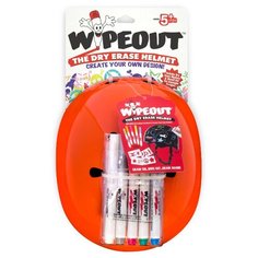Шлем с фломастерами Wipeout Neon Tangerine (M 5+)