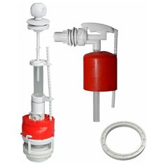 Комплект 1 Шток. мех-м "стоп поток", бок. подводка, кнопка хром, СБа-БпрН-А-В ИнкоЭр