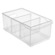 Econova Контейнер универсальный Rolly 16.5X30.5X12.9 см прозрачный