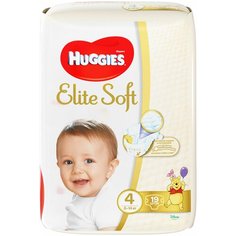Huggies подгузники Elite Soft 4 (8-14 кг), 19 шт.