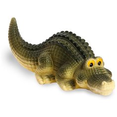 Игрушка для ванной ОГОНЁК Крокодил Кирилл (С-840) зеленый/желтый