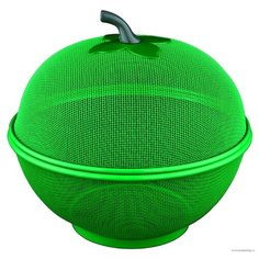 Фруктовница с крышкой "Pronto", зеленая Regent Inox