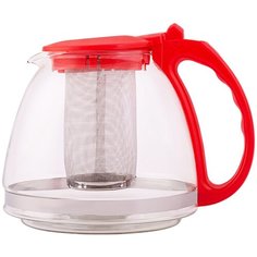 Чайник заварочный Appetite 1,3 л с фильтром красный