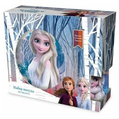 Набор посуды в подарочной упаковке "Frozen II" (Холодное сердце 2) Дизайн 1, 3 предмета, фарфор ND Play