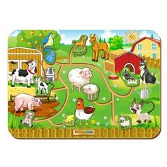 Лабиринт логический WoodLand Toys пара "Животные 1"