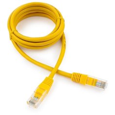 Патч-корд медный UTP Cablexpert PP10-1.5M/Y кат.5e, 1.5м, литой, многожильный (жёлтый)