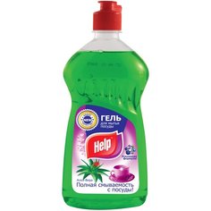 Help Гель для мытья посуды Алоэ вера, 0.5 л
