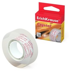 Клейкая лента ErichKrause Crystal, 18ммх33м (в коробке по 1 шт.)