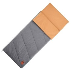 Мешок спальный из хлопка для кемпинга ARPENAZ 20° COTON, размер: NO SIZE, цвет: Ореховый/Светлый Графит QUECHUA Х Декатлон Decathlon