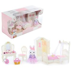 Кукла зайчик с набором мебели "Спальня" Veld co 113306