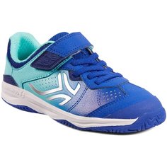 Кроссовки для тенниса детские TS 160 бирюзово-синие, размер: EU38, цвет: Глубокий Индиго/Бирюзово-Зеленый/Ночной Индиго ARTENGO Х Декатлон Decathlon