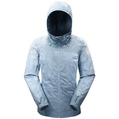 Куртка SH100 XSH100–Warm непромокаемая женская, размер: S, цвет: Светло-Серый/Серый/Сливочный QUECHUA Х Декатлон Decathlon