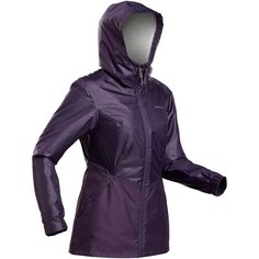 Куртка теплая водонепроницаемая для походов женская SH100 WARM, размер: M, цвет: Темный Баклажан QUECHUA Х Декатлон Decathlon