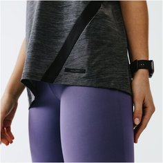 Тайтсы 3/4 RUN SUPPORT фиолетово-белые, размер: XL / W35 L31, цвет: Синий KALENJI Х Декатлон Decathlon