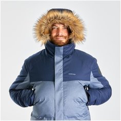 Куртка легкая теплая водонепроницаемая для зимних походов мужская SH500 X-WARM., размер: 2XL, цвет: Асфальтово-Синий/Асфальтово-Синий QUECHUA Х Декатлон Decathlon